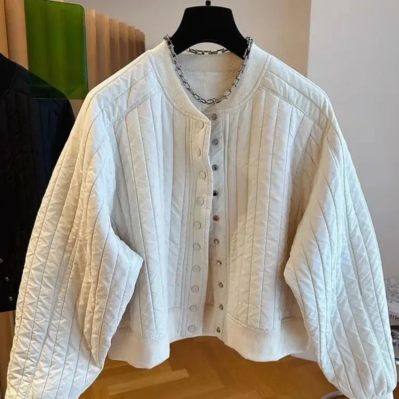 2024 Autumn and Winter New High-Grade Super Nice Loose Casual Lightweight Cotton-padded jacket Short Cotton-Padded C...