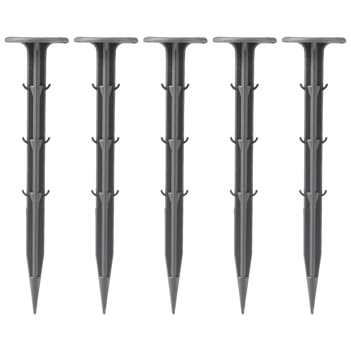 

50 Pcs Garden Stakes Ground Pegs Lightweight Plastic Nail Greenhouse Film Fixing Mulch Sunshade Net Home Yard Practical Tool