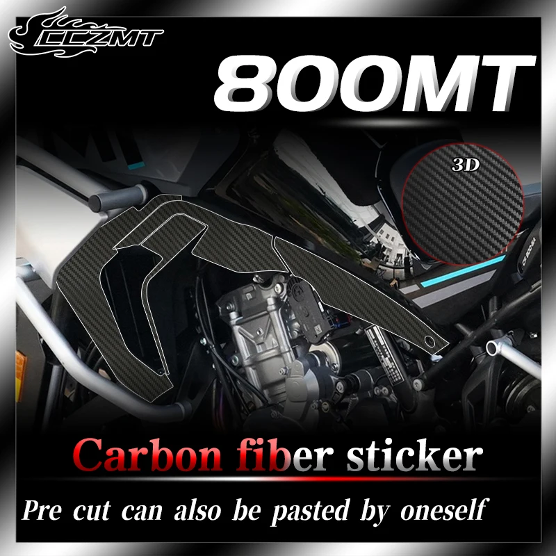 

For CFMOTO 800MT 3D carbon fiber protective stickers full body decal stickers waterproof and scratch resistant decorative