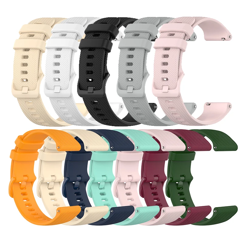 

20mm WatchStrap For Garmin Forerunner165/165 Music Smart watch band Silicone Wristbands for Garmin Vivoactive 5 3 Bracelet