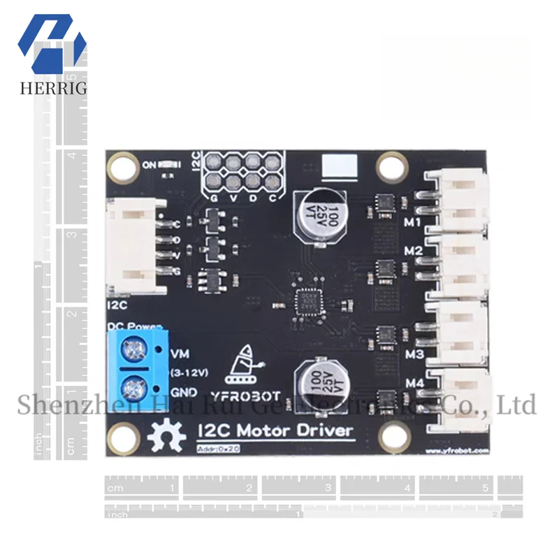 

I2C4 motor driver module DC motor drive smart car IIC communication motor controller Arduino