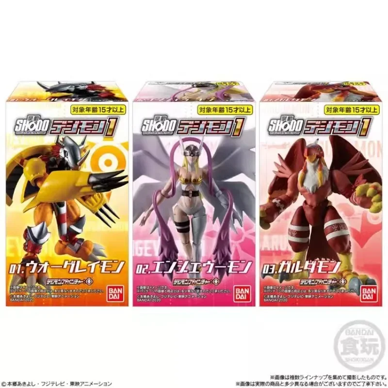 Oryginalne Bandai Digimon Adventure Garudamon Angewomon wojenne Greymon pudełko jajek figurka ozdoba figurki modele figurki zabawki