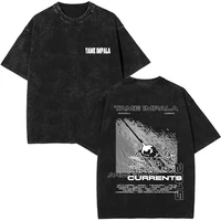 2025 Camisetas con estampado gráfico de Tame Impala Vintage lavada, ropa para hombre, camiseta de banda de Pop Rock, camiseta Retro de moda para hombres y mujeres