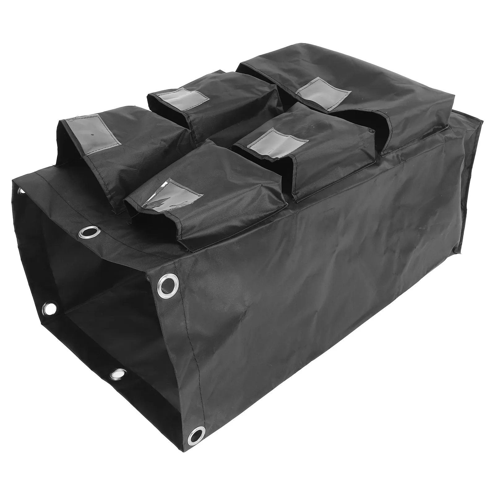 Heavy Duty Waterproof Cleaning Cart Bag Oxford Fabric Housekeeping Cart Organizer for Commercial Janitorial Carts on Wheels