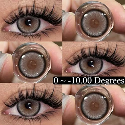 AMARA Myopia 0~-10.00 Degree 1 Pair Color Contact Lenses for Eyes Prescription Lenses Diopter Contact Lens