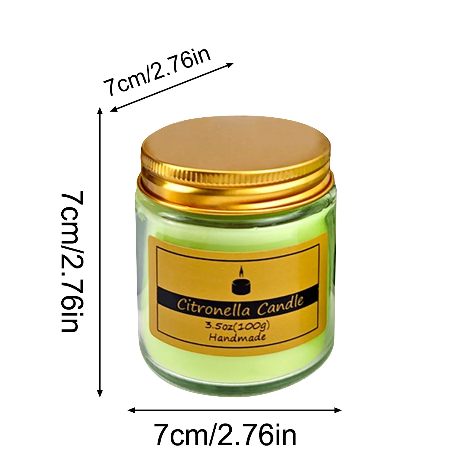 Summer Expel Chironomid Scented Candles Plant Wax Necessary Oil Home Outdoor Midge Mild Citronella Scented Candles view 4