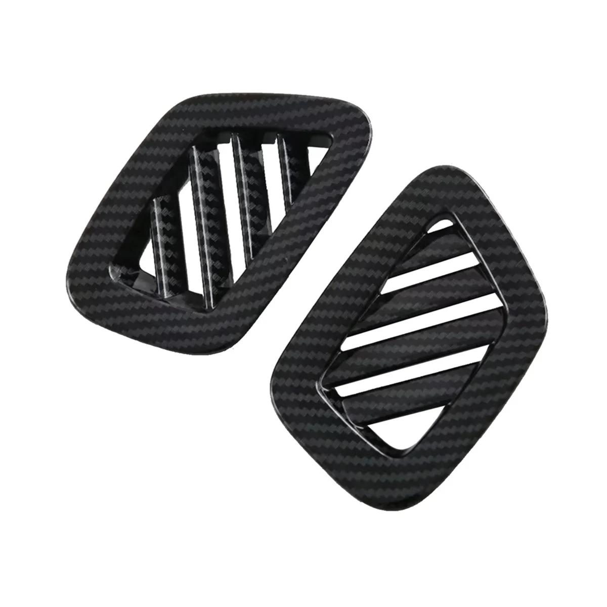 For Isuzu D-MAX 2023 2024 ABS Carbon Fiber Center Console Dashboard Side Air Outlet Vent Cover Trim Car Accessories