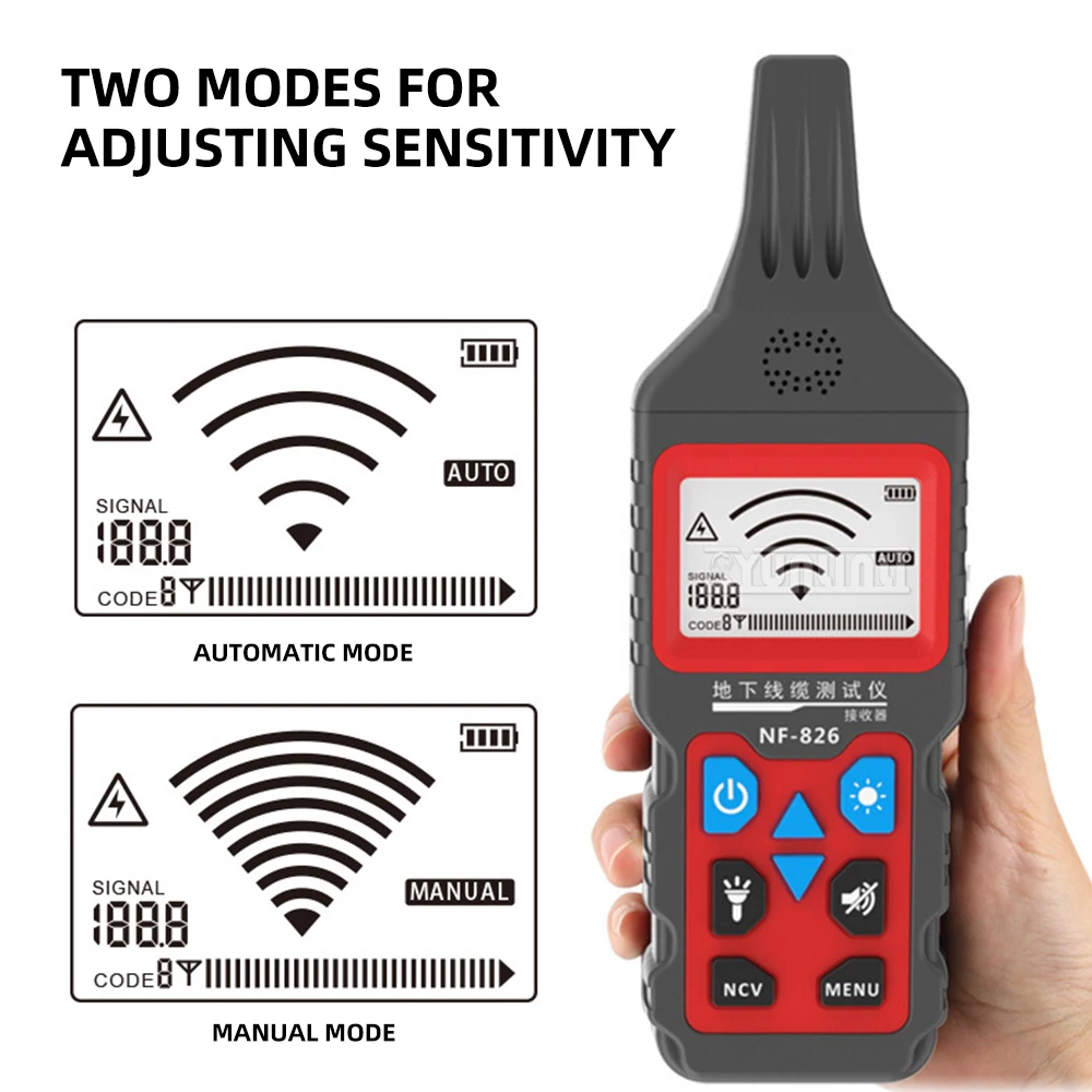 Локатор и тресер подземного кабеля |   Детектор проводов под напряжением переменного тока 220 В для скрытого кабелепровода и поиска неисправностей ​