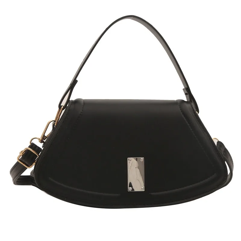 

French ladies small crossbody bag 2025 spring new fashion foreign sense shoulder bag personality lock buckle armpit bags