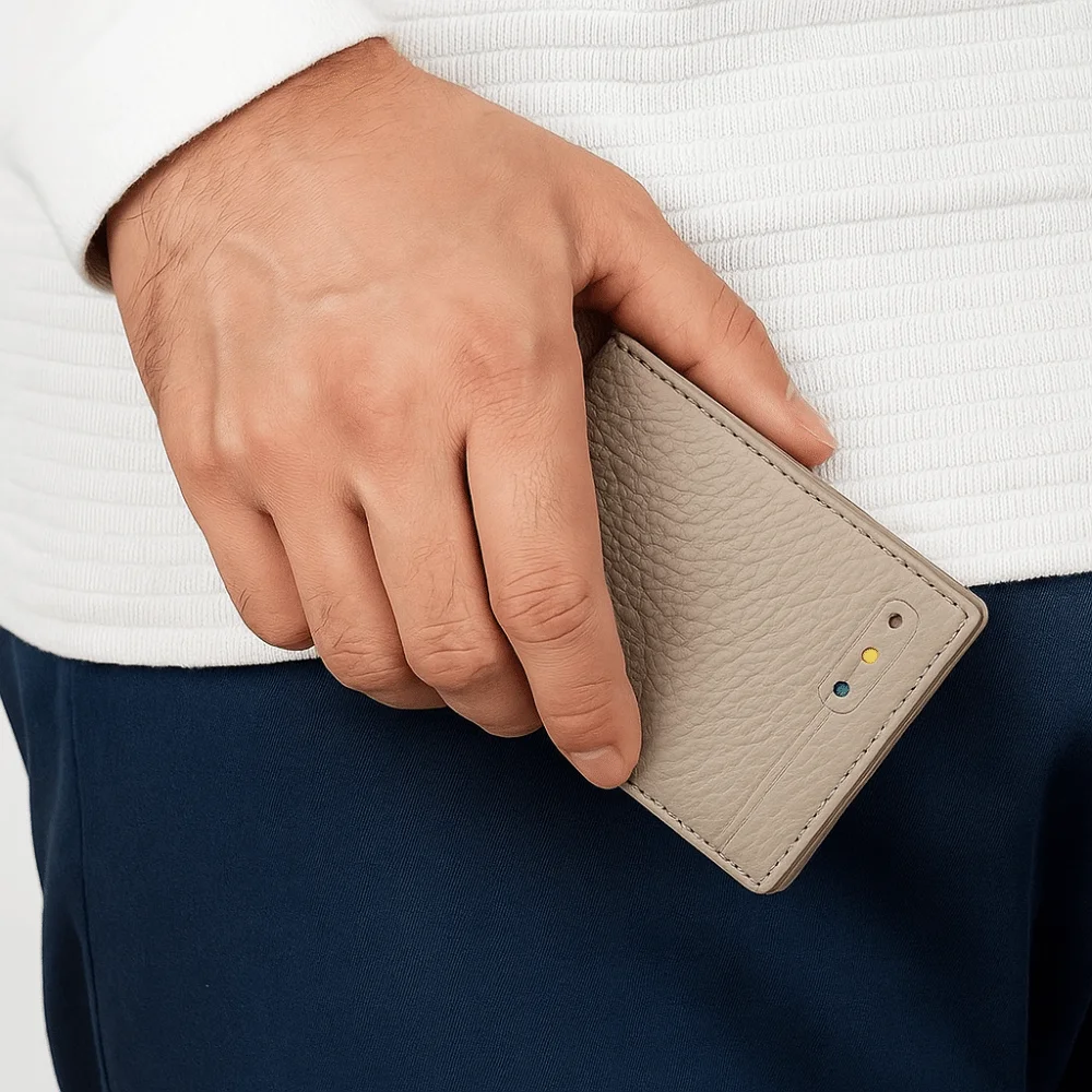

Creative Cowhide Male Card Bag Ultra Thin Multifunction Vehicle License Case Minimalist RFID Blocking Credit Card Holder Unisex