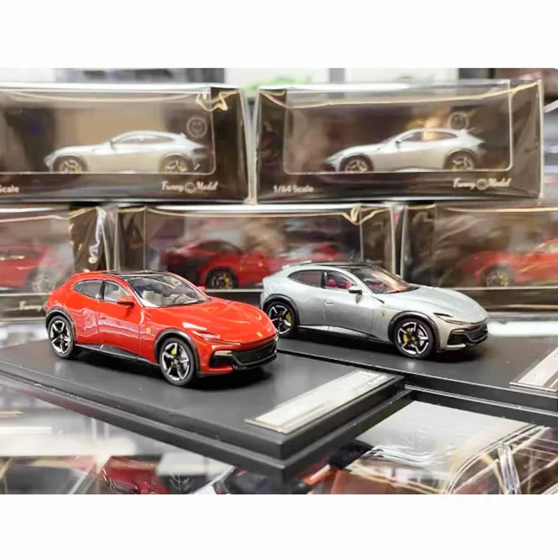 FunnyModel Schaal 1:64 Purosangue's V12 FUV SUV Legering Simulatie Sportwagen Model Statische Decoratie Collectibles Gift Speelgoed