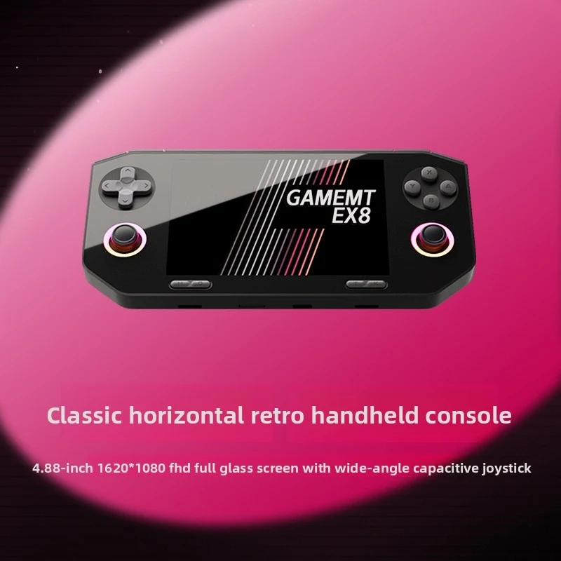 2026 New Hot Sale EX8 Handheld Console, Dual Sys 6+128GB Cloud Game 4.88In IPS Hall Stick