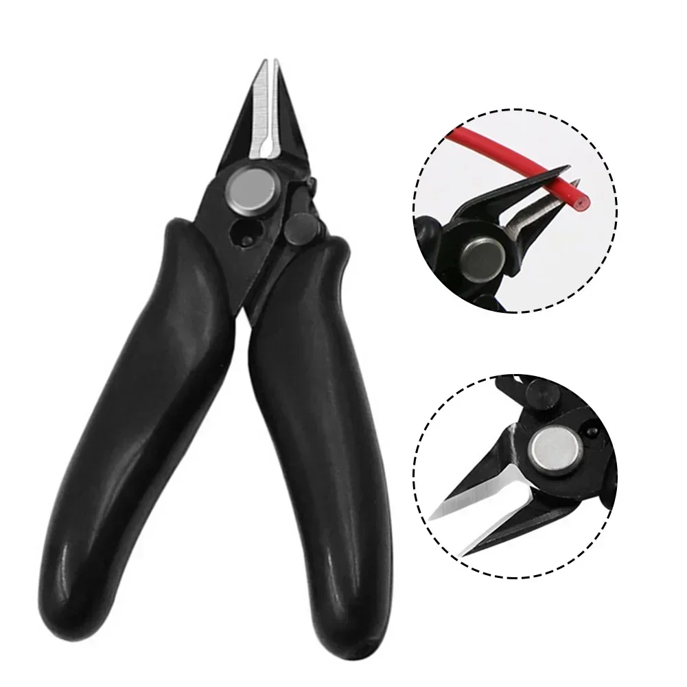 Cable Plier Diagonal Plier For Cutting Wire 86*59*11*4mm Carbon Steel Jaw PVC Handle For Cutting Wire Accessories