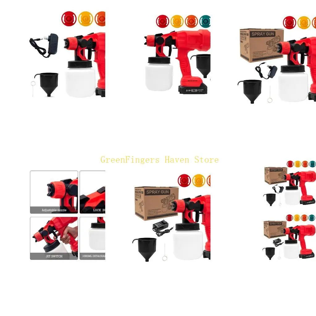 

F68D Распылитель краски HVLP мощностью 600 Вт с 3-мя узорами, легко чистится для мебели