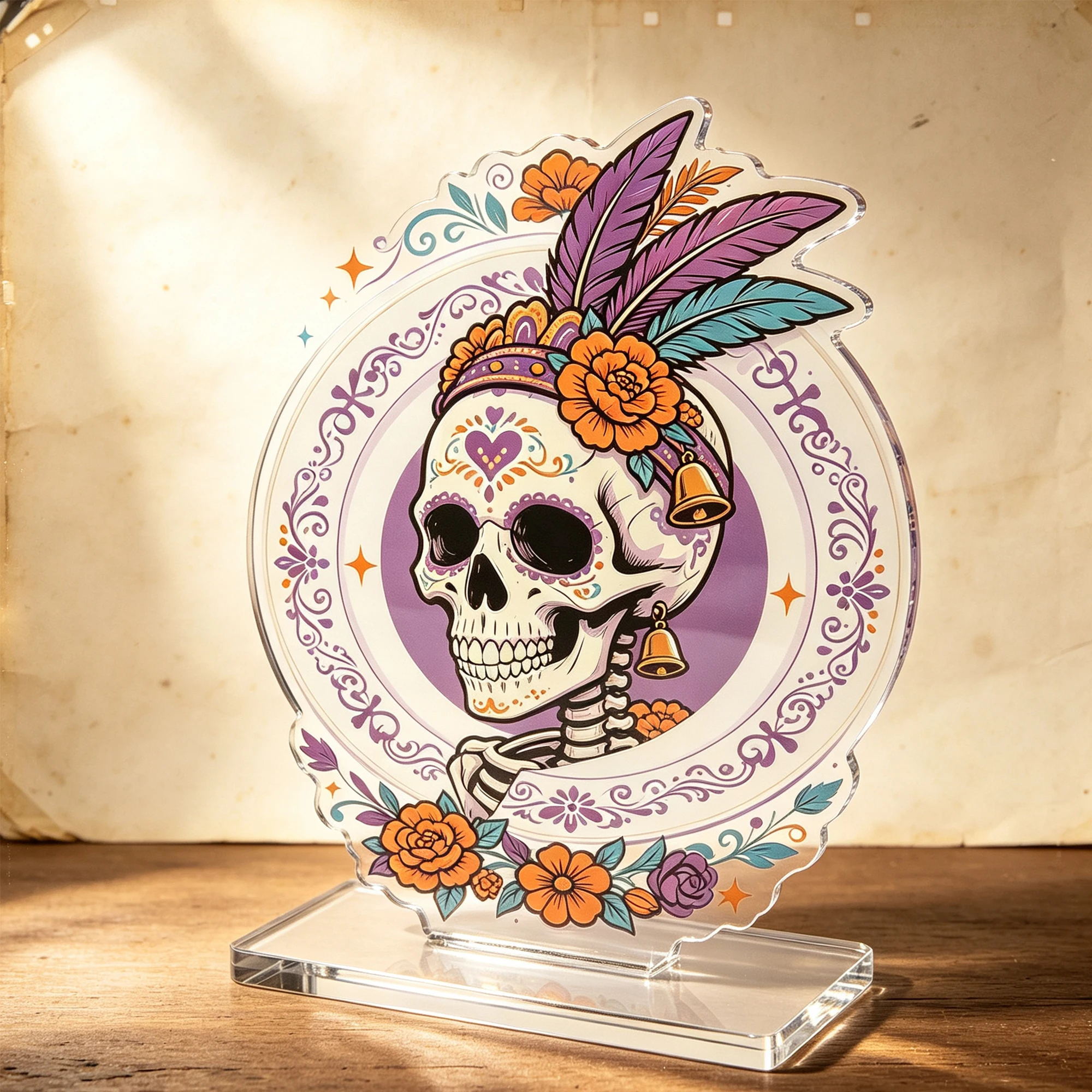 1pc Undead skeleton stand-up sign stand-up decoration suitable for holiday gifts for friends