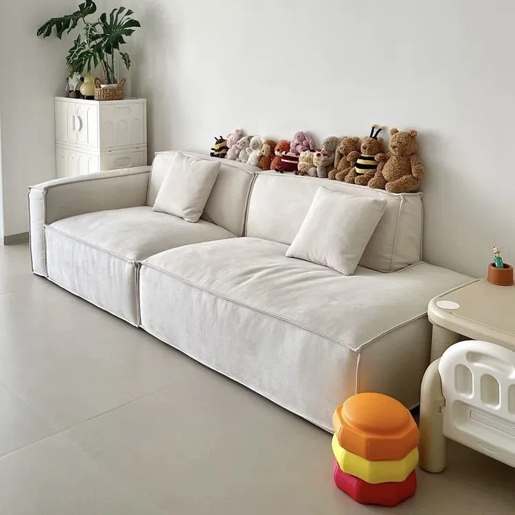Winnie sofa removable and washable fabric sofa living room tofu block module princess corner