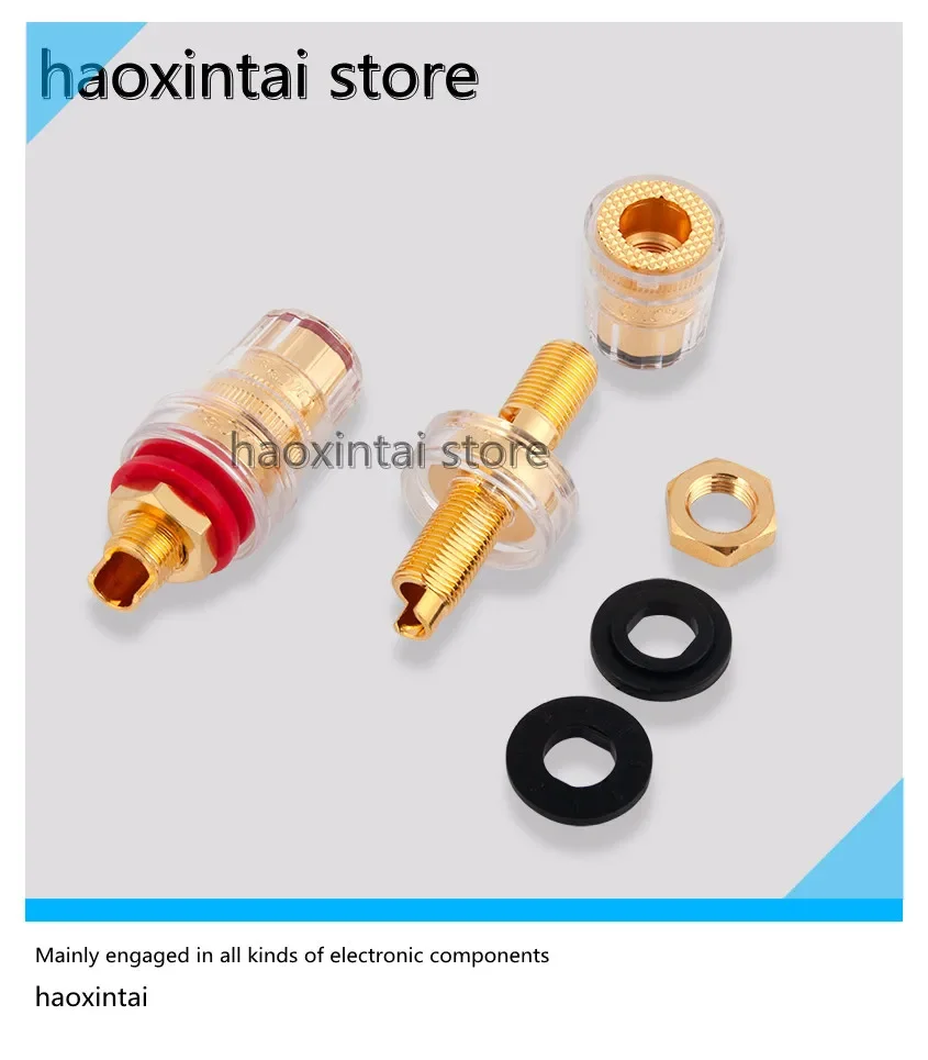 1 قطعة العلامة التجارية الأمريكية CMC 858-SG مكبر صوت هاي فاي محطة النحاس النقي مطلية بالذهب وكيل أصلي مرخص سعر واحد