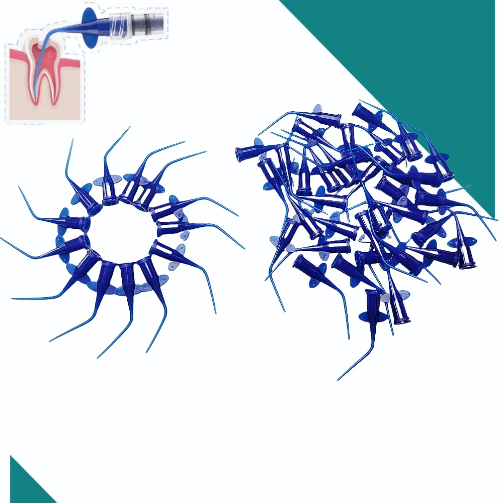 

0.25mm Dental Syringe Tips, Disposable Endo Irrigation Needles for Root Canal Treatment & Medicine Refill, Endodontic Accessorie