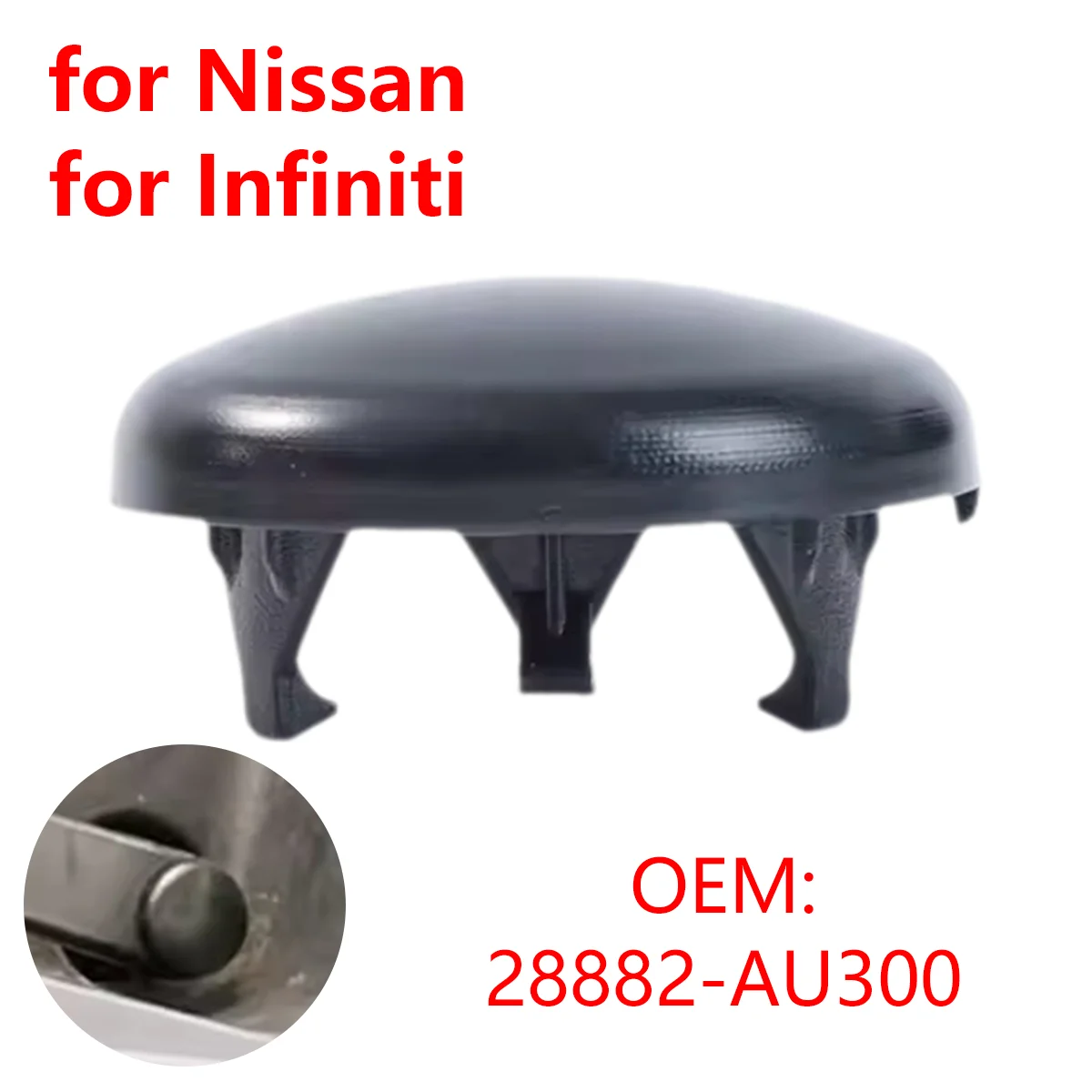 1/2Pcs 28882-AU300 Car Front Windshield Wiper Arm Nut Cap Bolt Screw Cover for Nissan Qashqai J10 Note E11 Tiida C12 Juke Cube