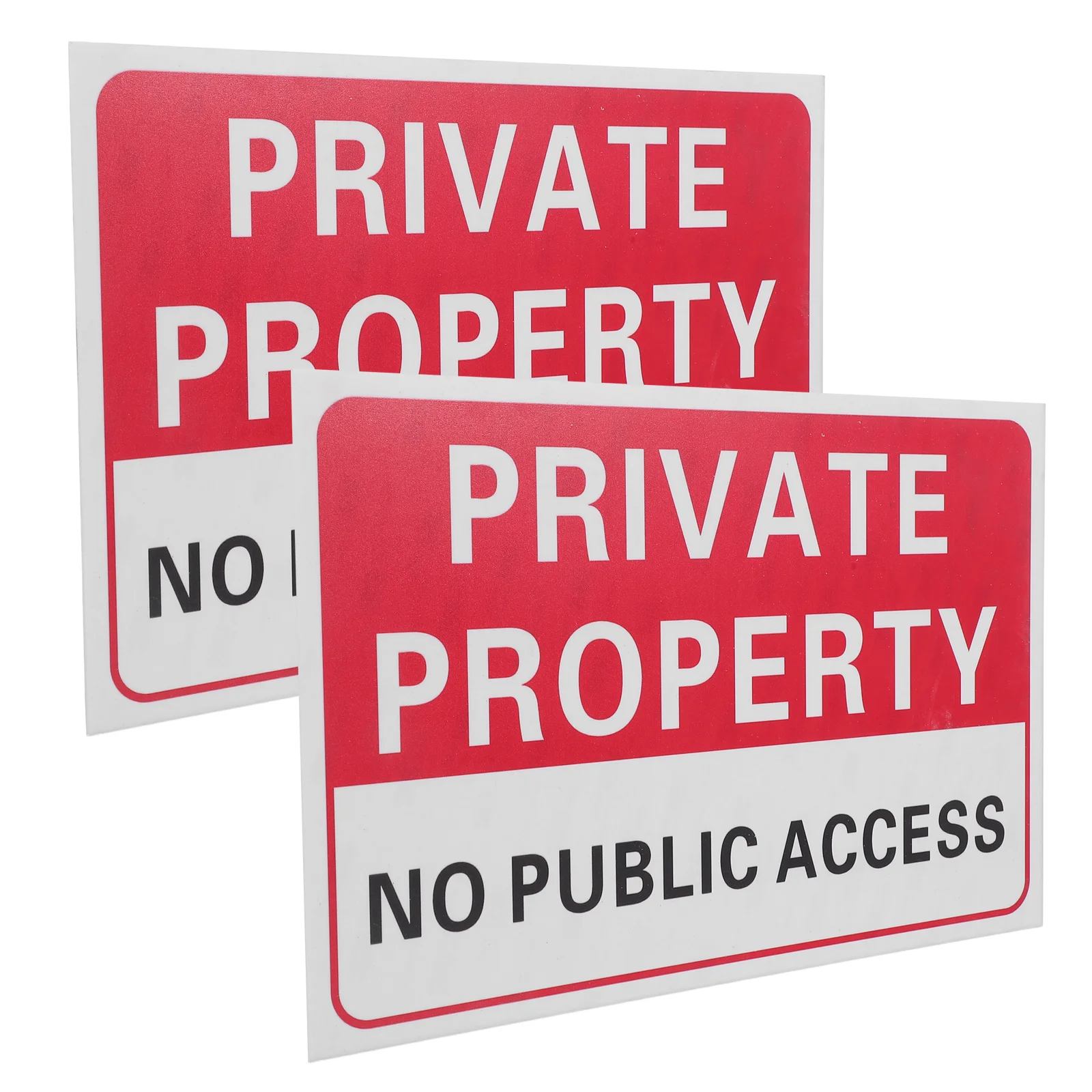 

2Pcs Home Warning Sign Outdoor Keep Out Sticker Fade Resistant No Trespassing Decal for Property Line Security and Unauthorized
