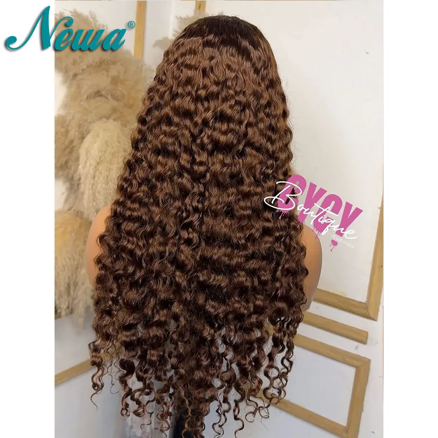 Newa Hair Brown Glueless HD Lace Closure Wig 5x5/7x5 Human Hair Wigs Skinlike Real HD Lace Frontal Wig Pre Plucked Wig For Women