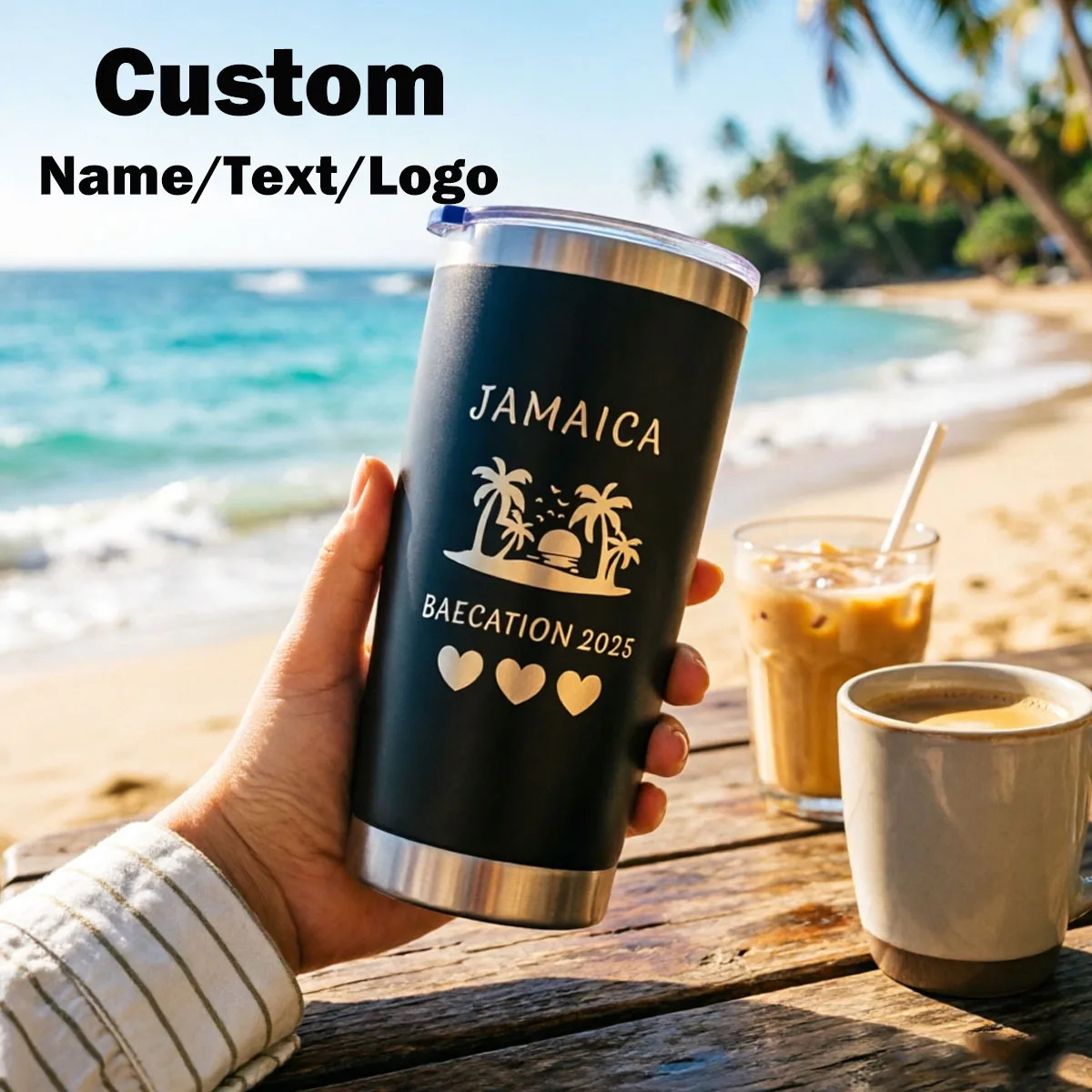 Personalisierter Becher mit Graviertem Namen - Individuelle Kaffeetasse 20 Unzen mit Deckel - Maßgeschneiderte Mitarbeiter-Anerkennungsgeschenke – Detail 2
