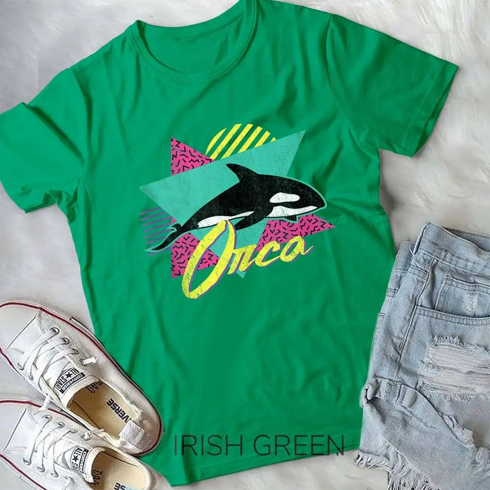 Vintage Retro 80s Or 90s Orca Killer Whale Unisex T-shirt