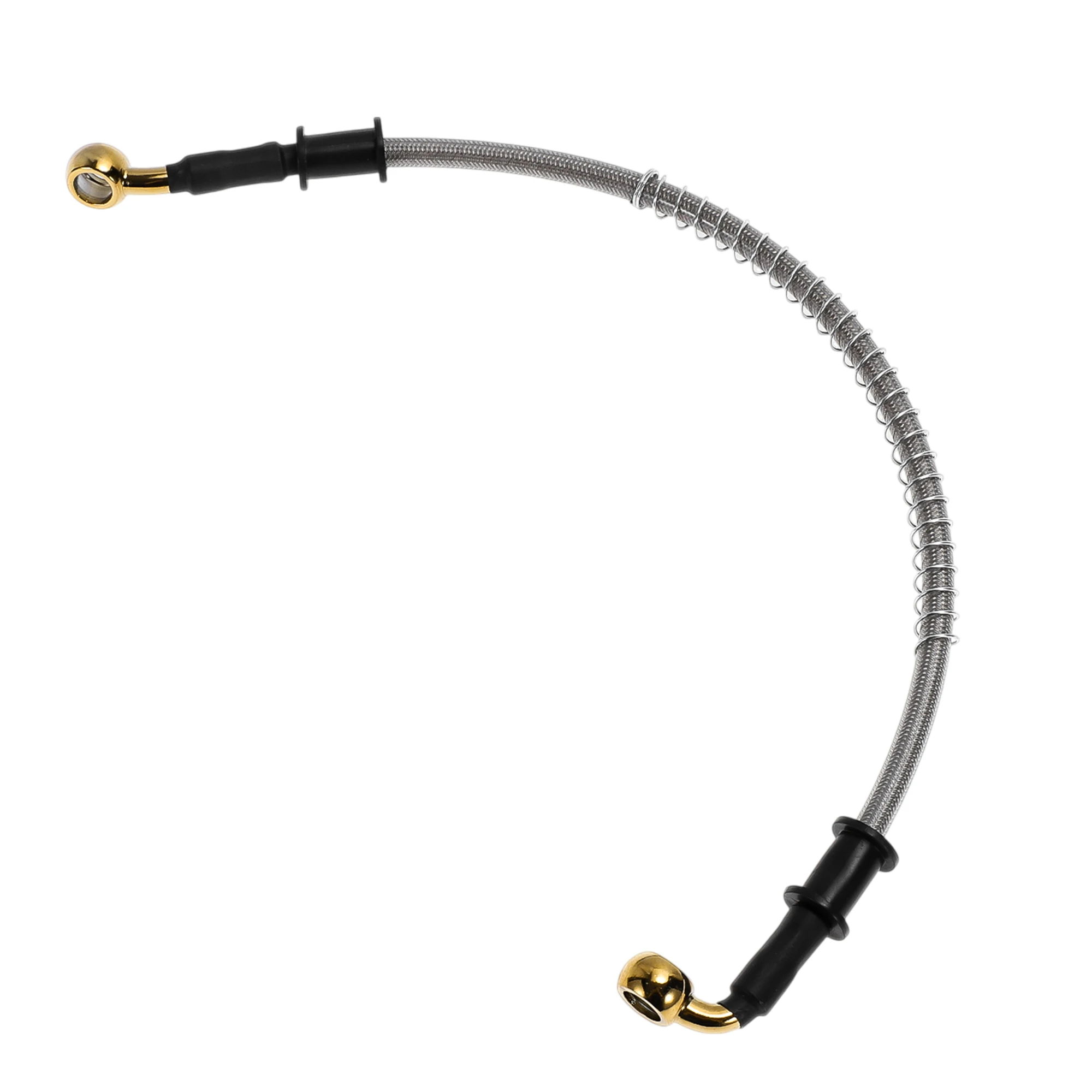 Motoforti 40cm Motorcycle Brake Clutch Oil Hose Line Silver Tone