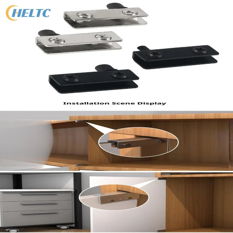 1 مجموعة الحديد سهلة التركيب مع عدم وجود الحفر مفصلات الأبواب الزجاجية المصنوعة من الفولاذ المقاوم للصدأ مناسبة لحزمة الزجاج 5 ~ 6 مم من 2