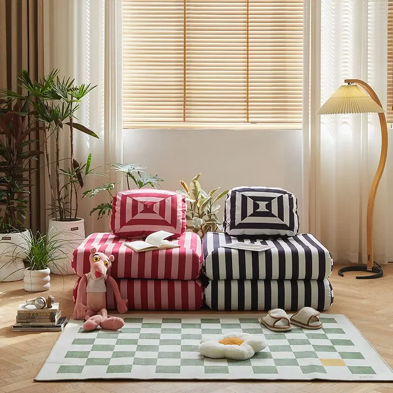 

Lazy Sofa Balcony Bedroom Sofa Bed Small Apartment Tatami Dismantling and Washing Fabric Rental House Sofa Living Room Furniture
