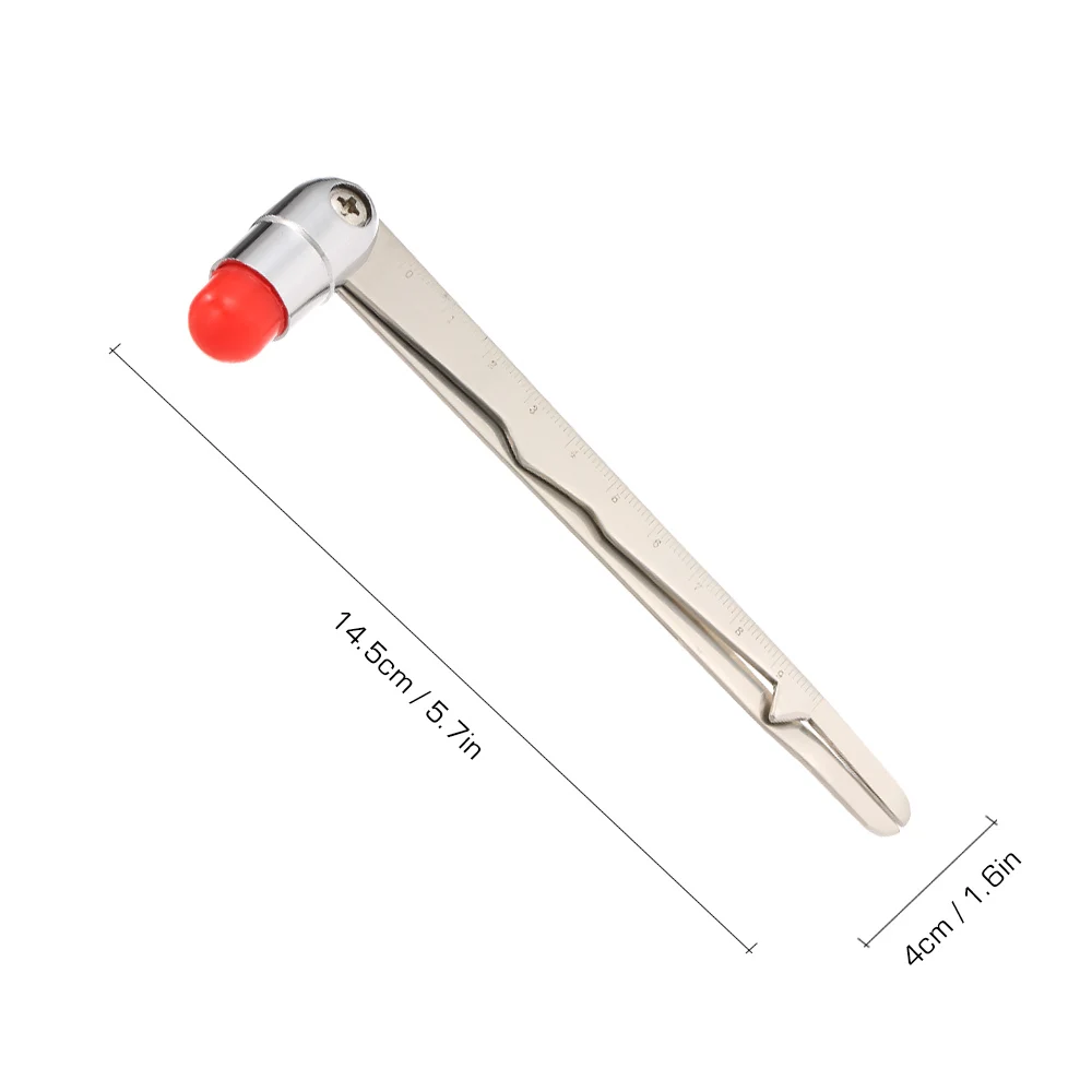 Neurological Percussor Diagnostic Reflex Percussion Leg Body Knee Nerve Test Massager Stick Buck Hammer with Caliper Scale B2