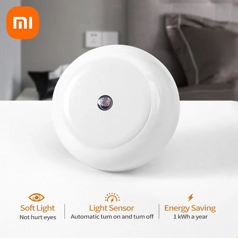 Xiaomi светодиодный ночник с датчиком настенный светильник красочный окружающий свет мини-лампа Mi атмосфера всегда ночью кухня коридор лестница