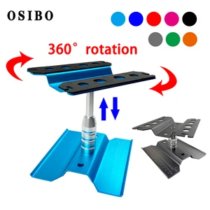 Station de réparation métallique Plateforme d’assemblage de support pour voiture RC 1/10 1/8 1/12 TRX-4 axiale SCX10 II RC Tools Tamiya HSP 6 meilleurs stands de moteur de vente - No6