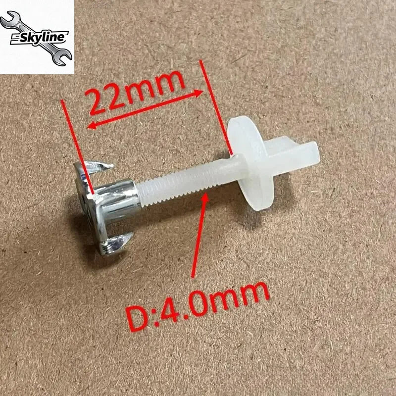 10pcs 4mm or 5mm or 6mm Nylon Screw Hand Screw For Model Aircraft DIY RC Plane Airplane Gas PlanePart