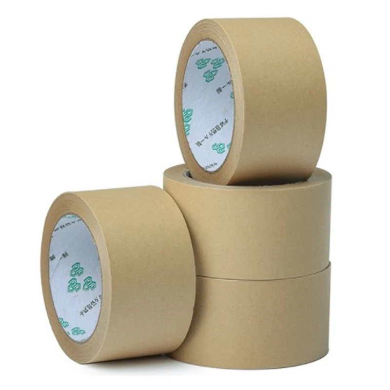 Kraft Paper Tape Sealing Self Adhesive Tape Car Painting Shelter Mounting Album Photo Frame Paper Tape Waterproof 23m / roll