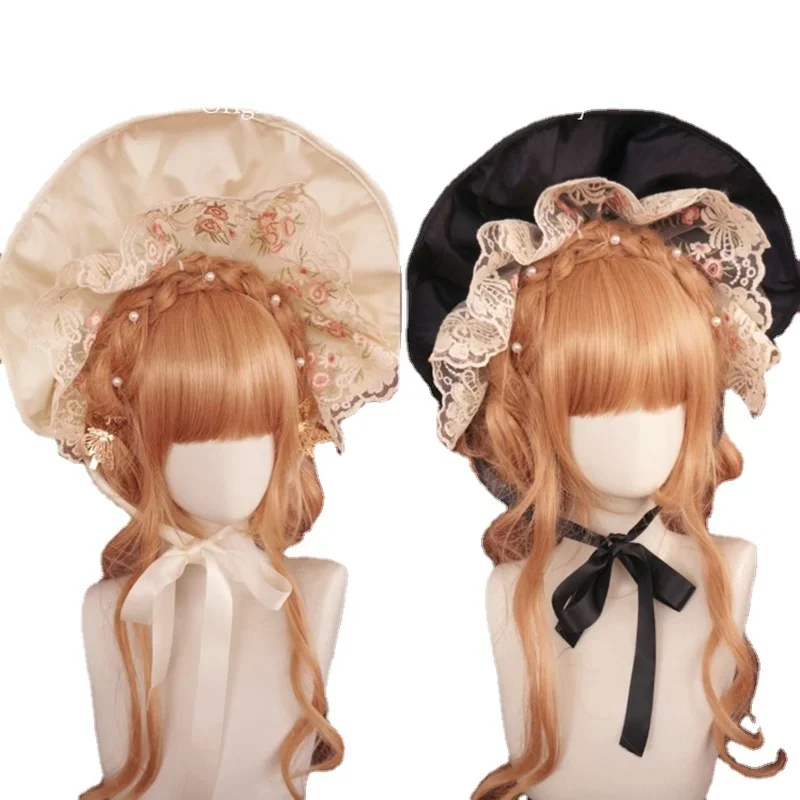 

Baby Accessories Photography Props Girls Lolita Bonet Hat Kids Hats Girls Dress Boutique Headwear Sweet Eid Headwear