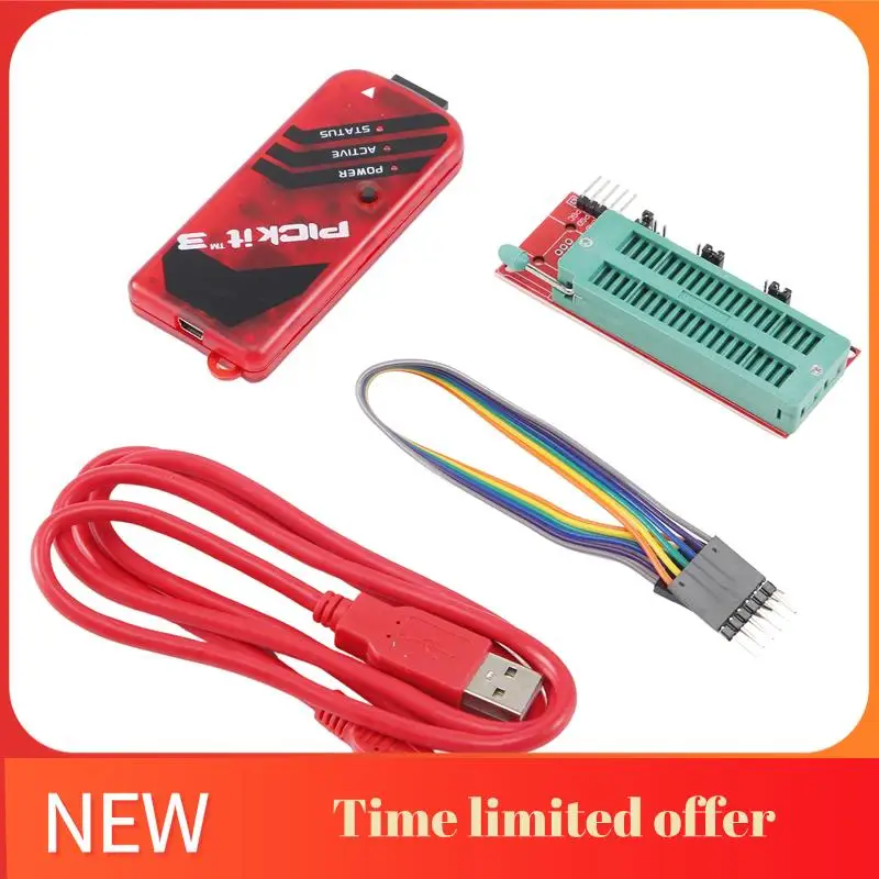 

Программатор A42T-PICKIT3 + PIC ICD2 PIC Kit 2/3, адаптер для программирования, универсальный программатор Seat FZ0508