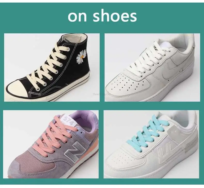 1 Paar solide, flache Schnürsenkel aus Canvas für Sneaker, Damen- und Herrenschuhe, klassische Tennisschnürsenkel für Schuhbänder – Detail 8