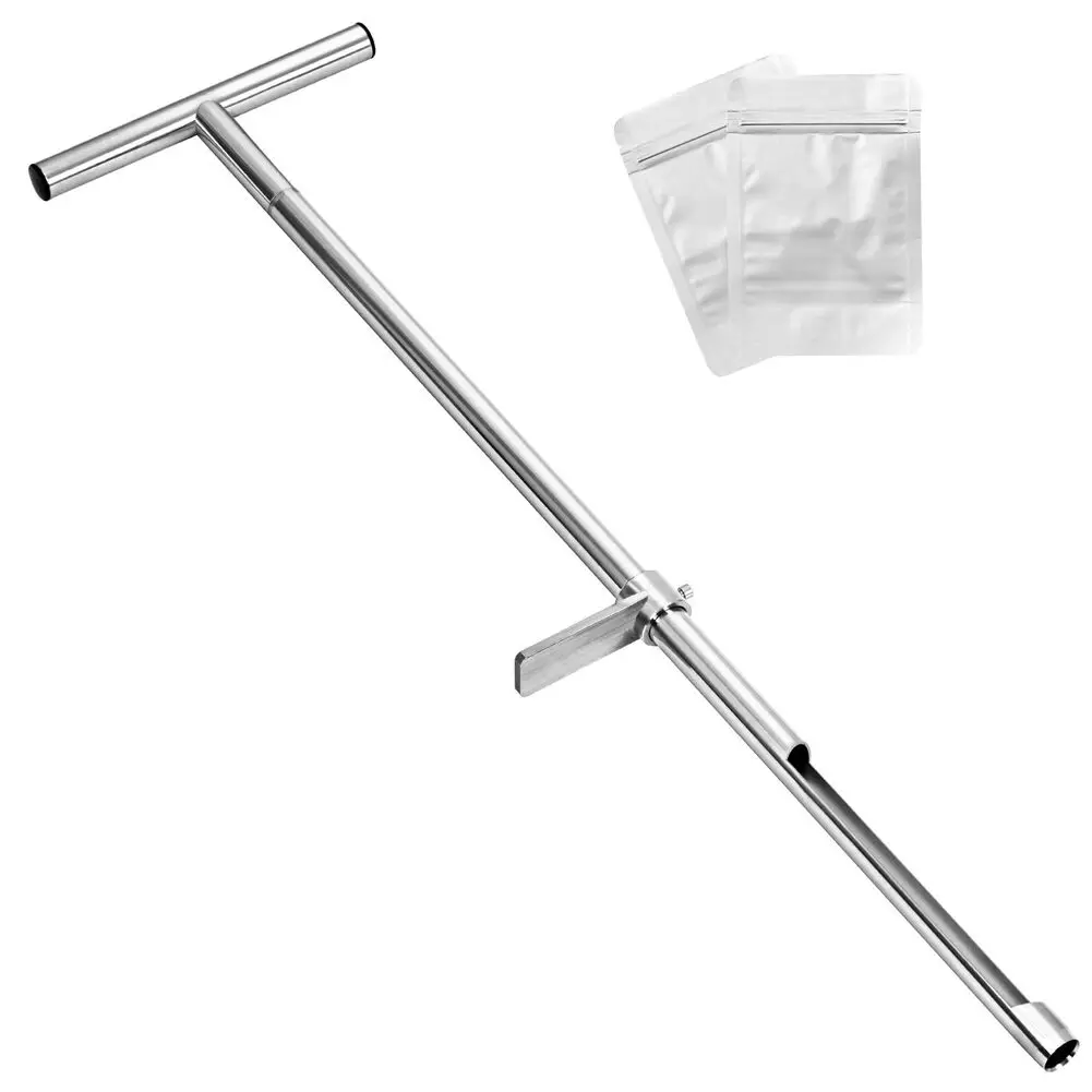 36 Inch Stainless Steel Soil Sampling Probe with T Handle for Farm Agriculture Soil Sampling and Field Data Collection