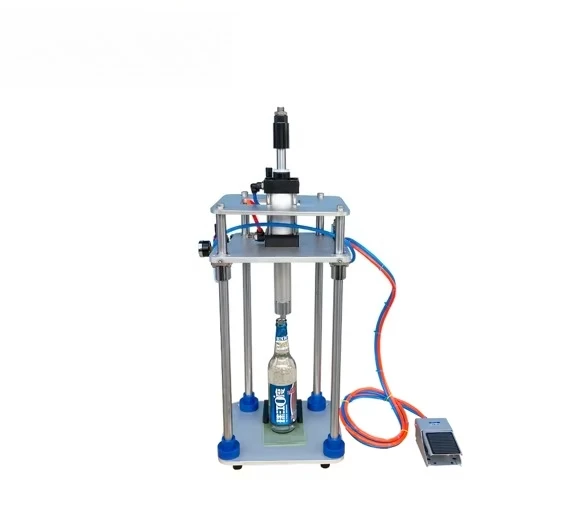 Jn30 Pneumatic Glass Beer Bottle Crimp Capping Machine 26mm Crown Cap Sealing Machine 29mm Crown Capper