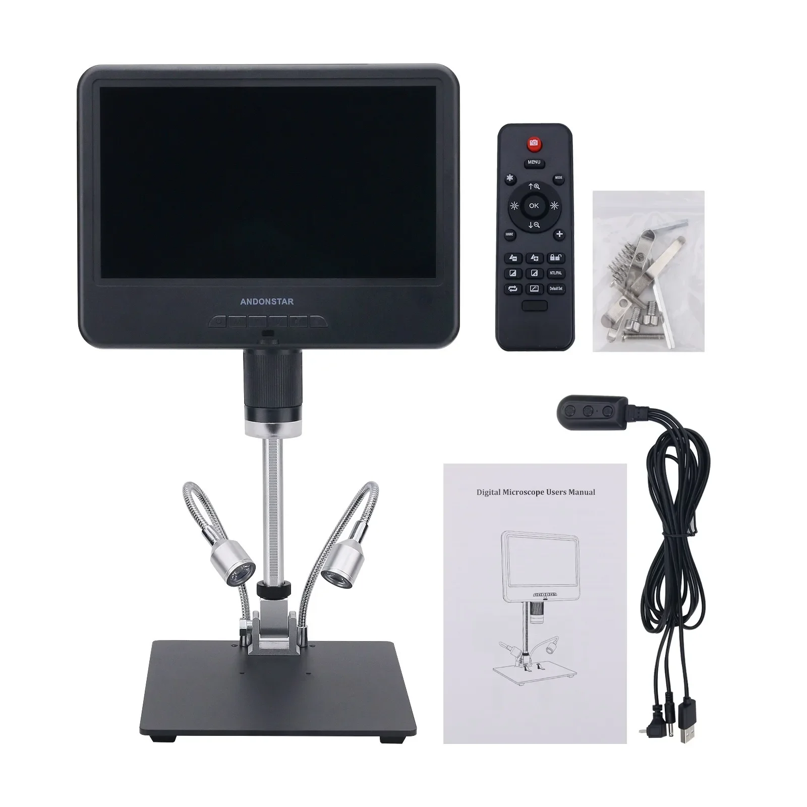 

2026 Andonstar AD210 10.1-inch LCD Screen Digital Microscope for Phone Repair & Arts & Crafts/Miniature