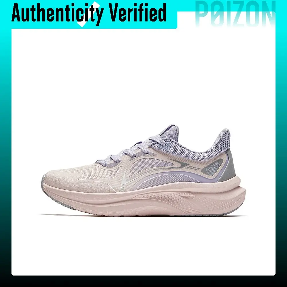 Anta Running Collection Textile, EVA Slip Resistant Abrasion Resistant Low top Running Shoes Women's Pink Purple 922445507-3