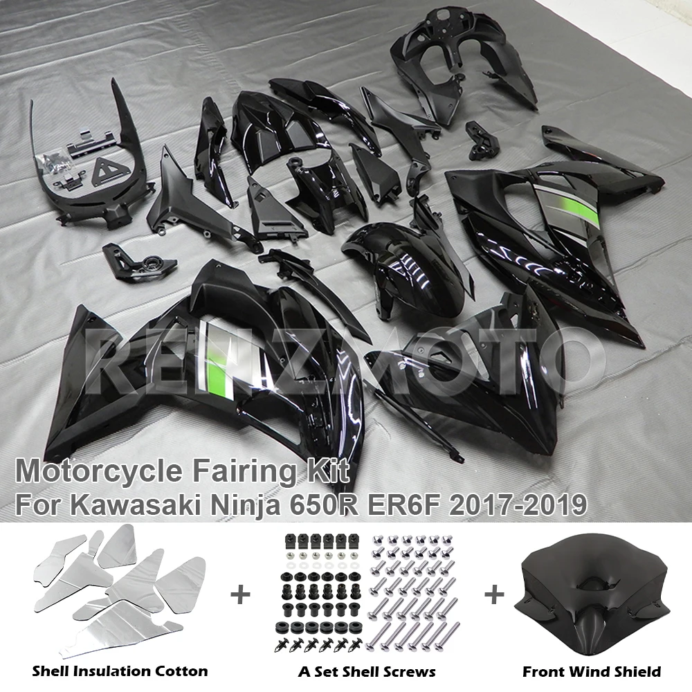 

ABS Motorcycles Fairings for Kawasaki Ninja650 EX650 ER-6F 2017-2019 Full Cover Fairing Kits Ninja EX 650 17-19 Bodywork Housing