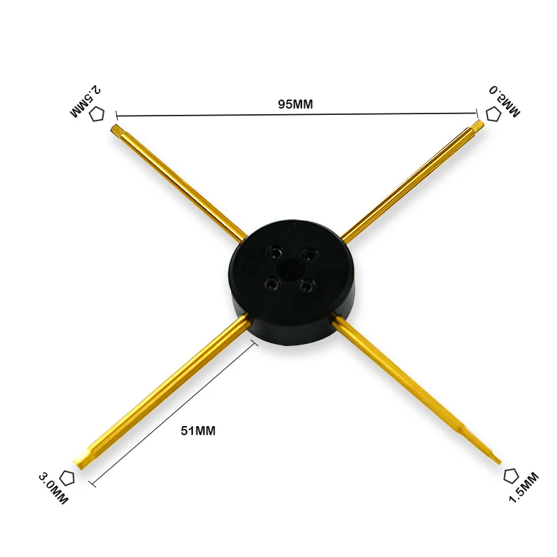 Sechs kant schrauben dreher Schrauben dreher Set 1,5mm 2,0mm 2,5mm 3,0mm Sechs kant Werkzeugs atz für fpv Renn drohne Heli Flugzeuge Autos Boot RC Teile