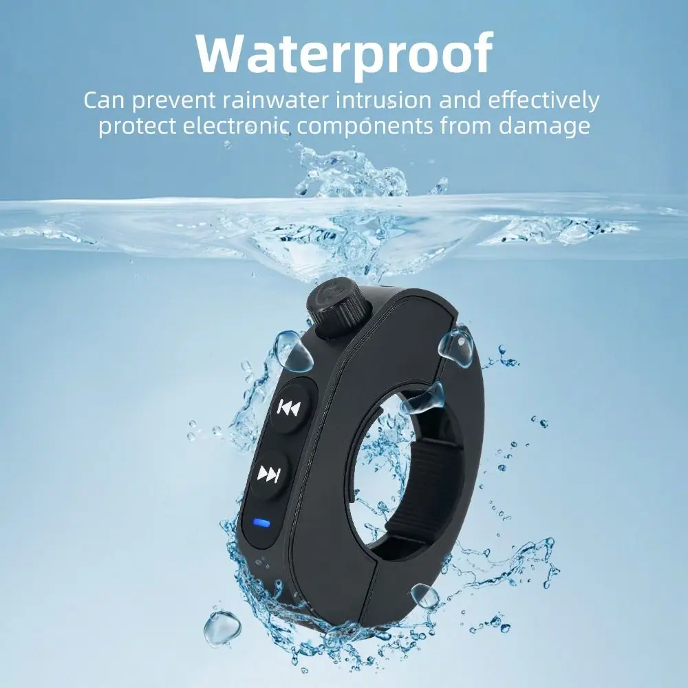 Waterproof Motorcycle Handlebar Controller Hands-free Calls Smart Remote Steering Wheels Switch Rechargeable view 4