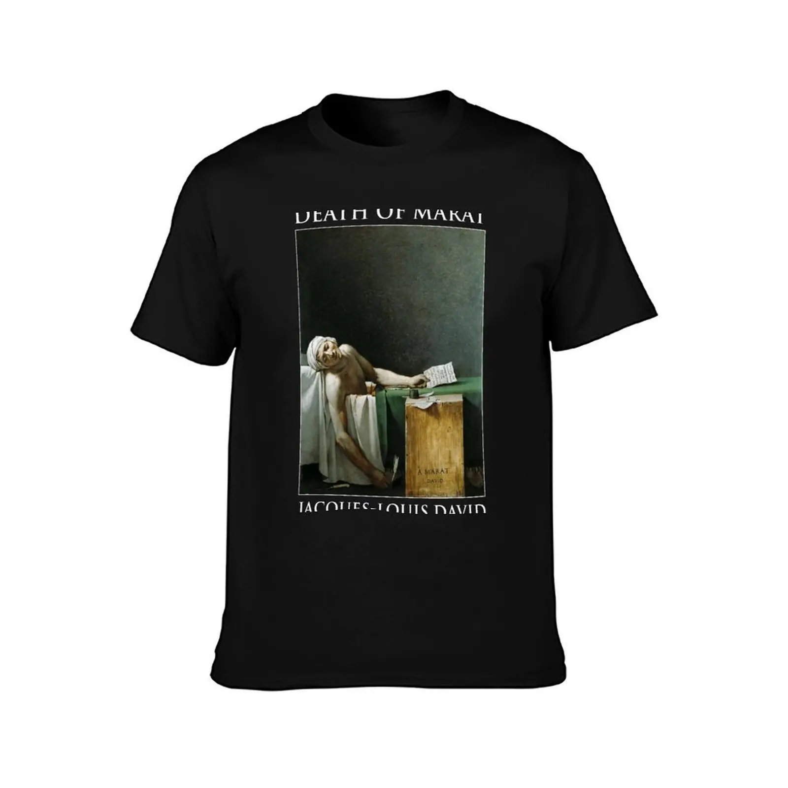 The Death of Marat (Jacques-Louis David) T-Shirt man t shirt cotton T-Shirt