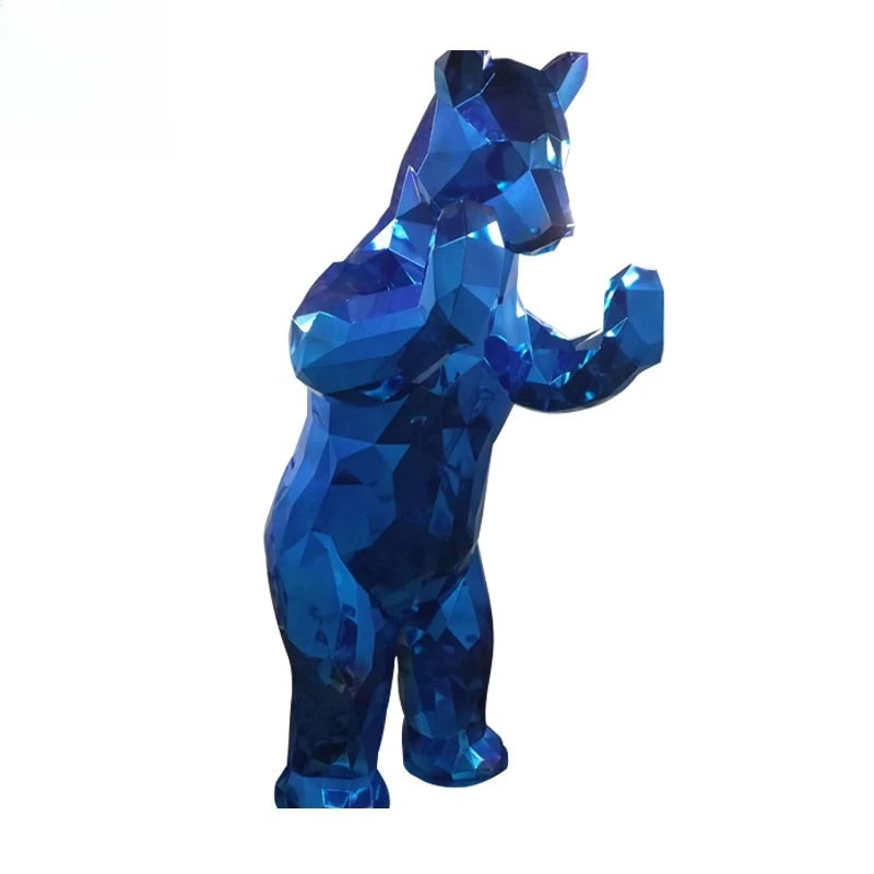 Make FRP cut bear sculpture FRP decorative sculpture ornament
