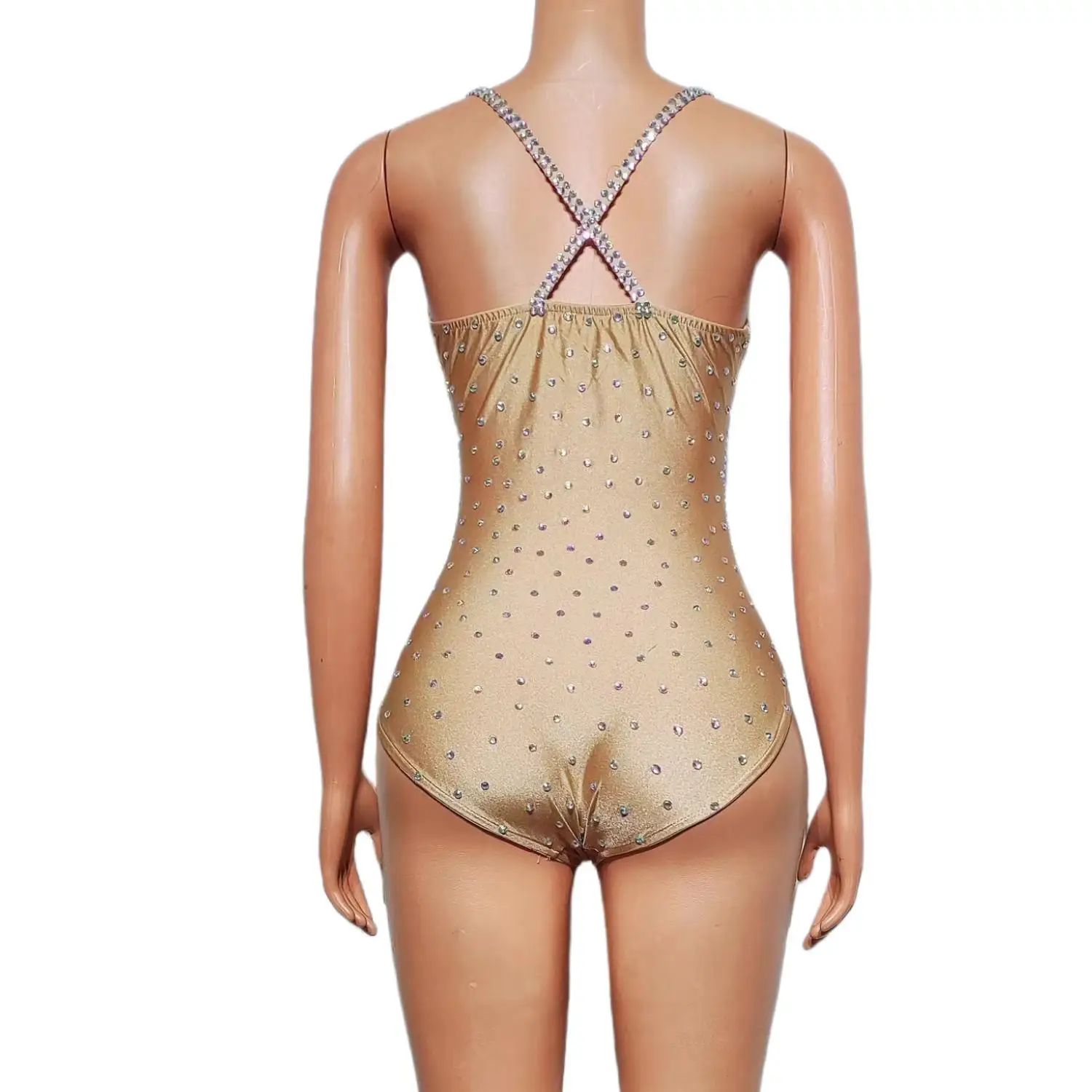 Sparkly Diamonds Bar Nightclub Prom Sexy Dress Birthday Party Sexy Stage Ballet Leotard Dance Wear Bodysuit Dance Costume Dajiao