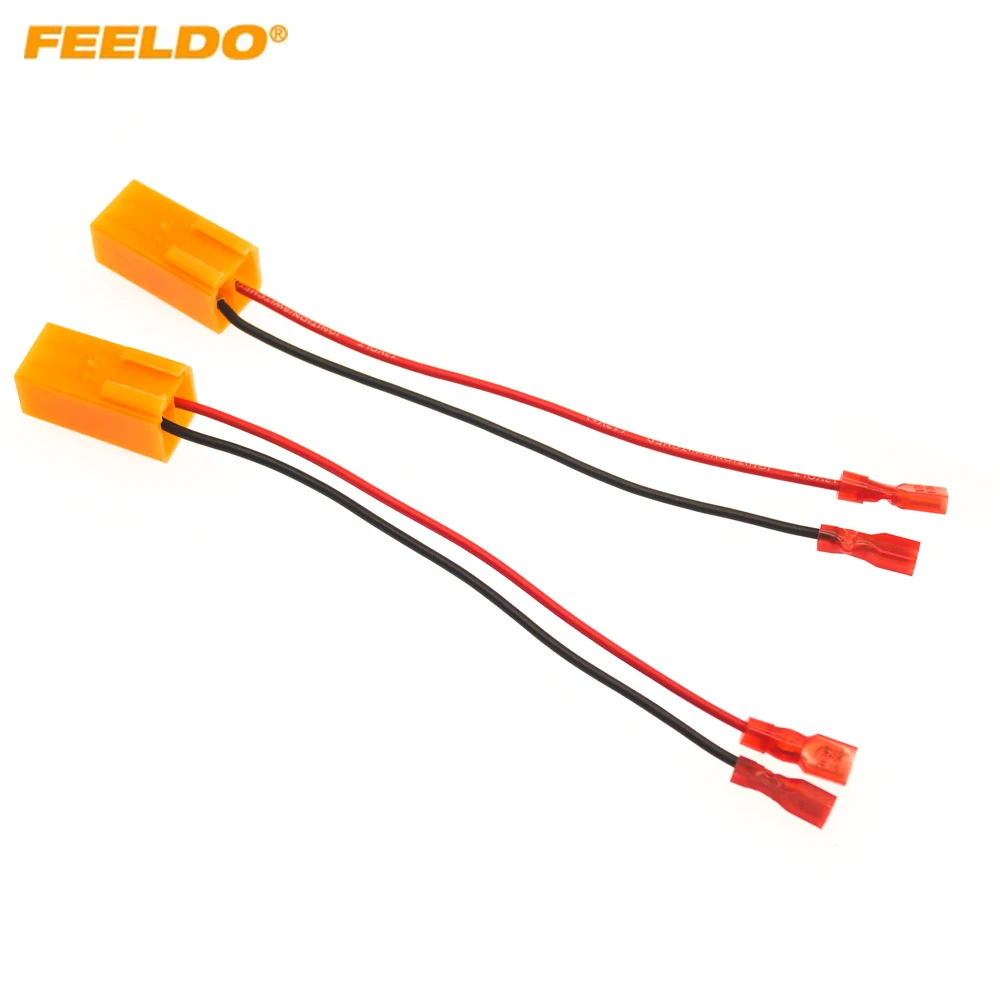 

FEELDO Car 2Pin Stereo Speaker Wire Harness Adaptors For Peugeot Auto Speaker Replacement Connection Wiring Plug Cables