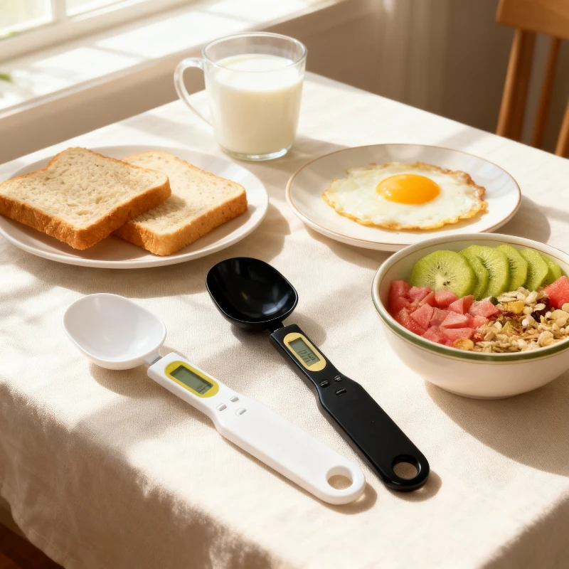 

LCD Digital Adjustable Measuring Spoon Scale - Electronic Kitchen Scale for Coffee Powder, Baking & Precise Weighing